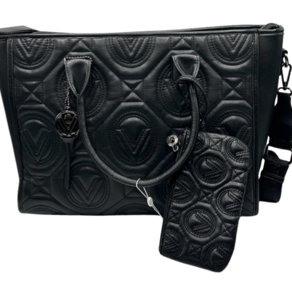 Valentino Orlandi Handbags - Valentino Orlandi Extra Large Black Quilted Tote Bag